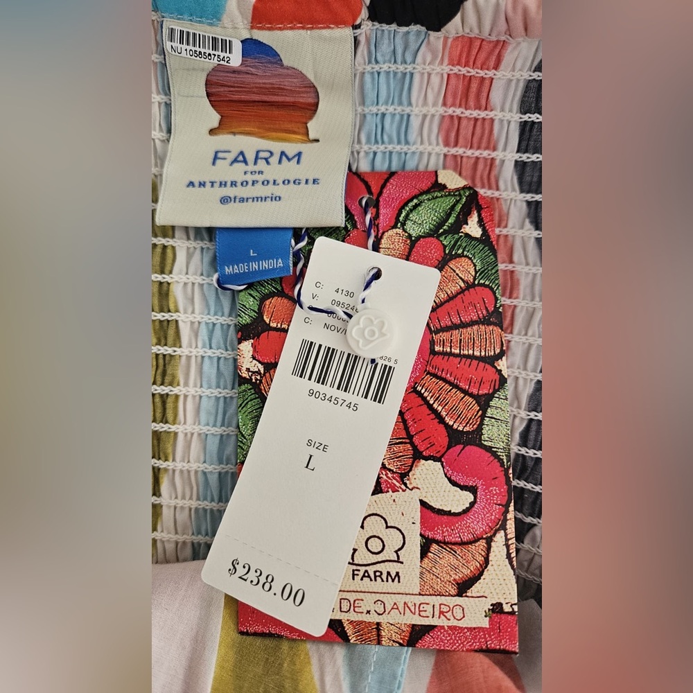 Farm Rio Sleeveless Ruffle Maxi Dress NWT - Picture 8 of 8